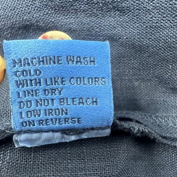 New J. McLaughlin Linen Orla Midi Dress XS Navy Blue Minimalist Resortwear - Picture 9 of 10